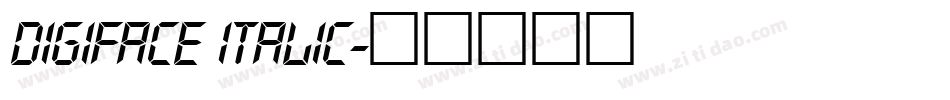 Digiface Italic字体转换